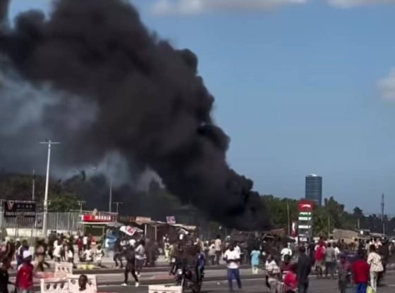 タンザニアデモの様子