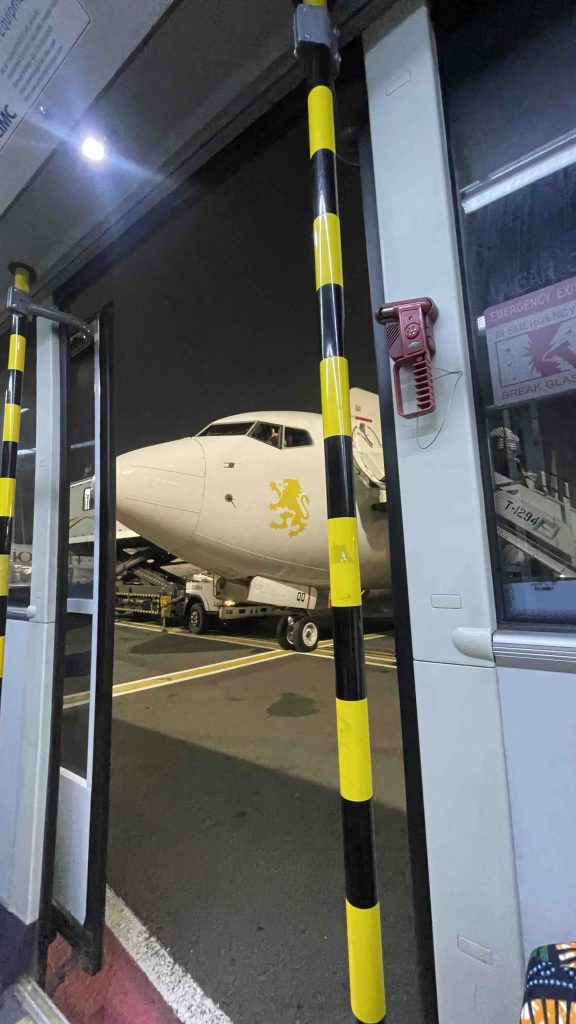 アディスアベバ空港内の乗り継ぎバス