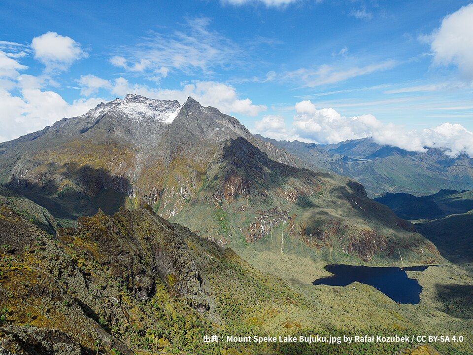 出典：Mount Speke Lake Bujuku.jpg by Rafał Kozubek CC BY-SA 4.0