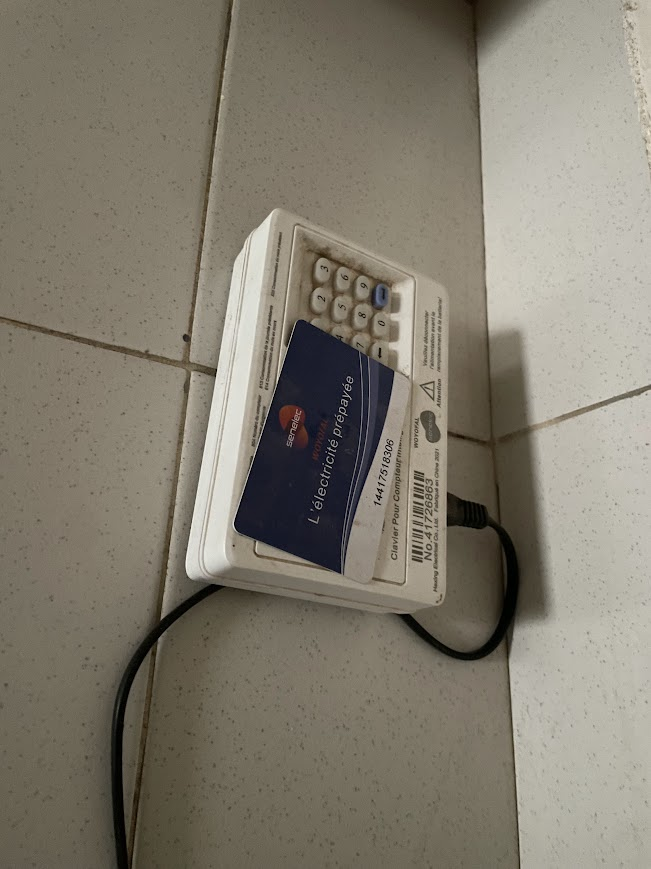 セネガルの電気メーター