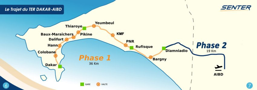 電車(TER)の路線図